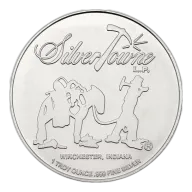 SilverTowne Prospector Waffleback Trademark Logo 1oz .999 Silver Medallion