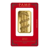 100g Gold PAMP Lunar Snake