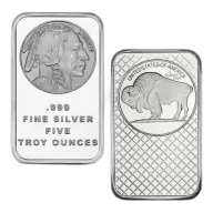 5 Ounce American Buffalo Silver Bar