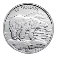 1999 1/4oz Canadian Platinum Polar Bear Coin