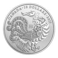 1/2 oz 2017 $10 Year of the Rooster - Pure Silver Coin