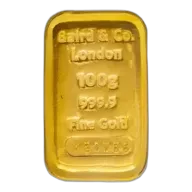 Gold 100g Bar Baird - Pre-Owned