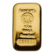 100g 9999 Gold Bullion Cast Bar made by Baird and Co. Call or Email to Order