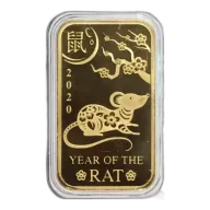1 oz Scottsdale Lunar Year of the Rat Gold Bar