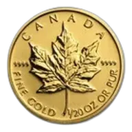 Canada 1/20 oz Gold Maple Leaf (Random Year)