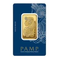 PAMP Lady Fortuna 1 oz Gold Bar (In Assay)