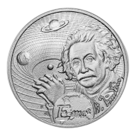 2022 $2 NIUE Albert Einstein E=MC2 Silver 1oz Round
