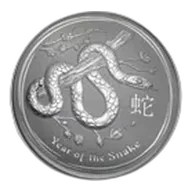 2013 Australia 1 kilo Silver Year of the Snake BU