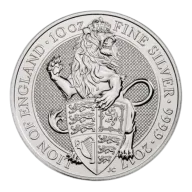 Pre-Owned 10 oz Queen's Beasts Silver Coin