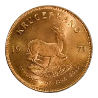 South Africa Gold Krugerrand 1 Ounce 1971