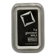 Valcambi 5 Gram Platinum Bar (In Assay)