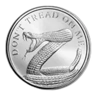 1 oz Silver Shield Round - Don't Tread On Me Snake (Random Year)