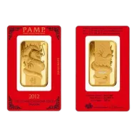 PAMP 100 Gram Lunar Dragon Gold Bar