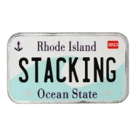 Rhode Island License Plate - Stacking Across America 1oz Silver Bar