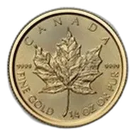 2026 Canada 1/4 oz Gold Maple Leaf BU