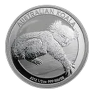 2012 Australia 1/2 oz Silver Koala BU