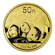 Chinese Gold Panda 10th Ounce 2013