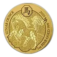 2026 Rwanda 1 oz Gold Lunar Year of the Horse BU