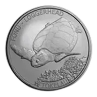 2019 Tokelau 1 oz Silver $5 Loggerhead Turtle