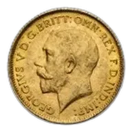 1926-SA South Africa Gold 1/2 Sovereign BU