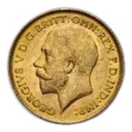 1925-SA South Africa Gold 1/2 Sovereign BU