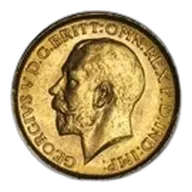 1911-1931-P Australia Gold Sovereign George V AU