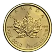 2016 Canada 1/4 oz Gold Maple Leaf BU