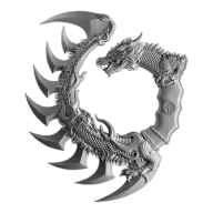 2026 Samoa 10 Tala Dragon Claw Knife 5 oz .999 Pure Silver by Spectres Mintage of 200