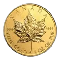 1992 Canada 1 oz Gold Maple Leaf BU