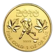 2010 Canada 1 oz Gold Maple Leaf BU (Vancouver Olympics)