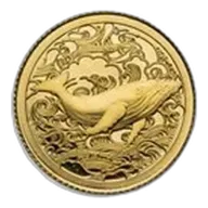 2025 Pitcairn Islands 1/2 gram Gold Ocean Wonders: Whale