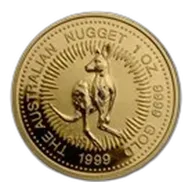 1999 Australia 1 oz Gold Kangaroo BU