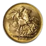 1904-M Australia Gold Sovereign Edward VII BU