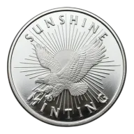 1 oz Sunshine Eagle Silver Round