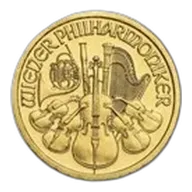 1998 Austria 1/10 oz Gold Philharmonic BU