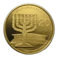 2012 Israel 1 oz Gold Menorah BU (No Box & COA)