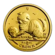 2000 Isle of Man 1/10 oz Gold Scottish Kitten
