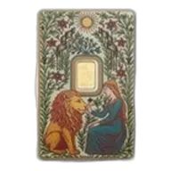 1g Una and the Lion Gold Bar