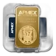 10 oz Gold Bar - APMEX (In Capsule)