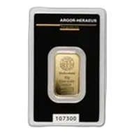 10 gram Gold Bar - Argor-Heraeus KineBar Design (In Assay)