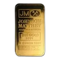 5 oz Gold Bar - Johnson Matthey