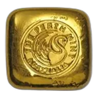 1 oz Gold Bar - Perth Mint Gold Button
