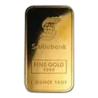 1 oz Gold Bar - Johnson Matthey (Scotiabank)