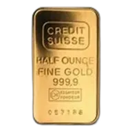 1/2 oz Gold Bar - Credit Suisse