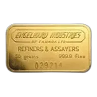 50 gram Gold Bar - Engelhard Industries of Canada