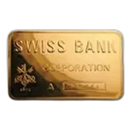 5 oz Gold Bar - Swiss Bank Corporation