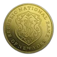 1 oz Gold Round - Johnson Matthey (Republic Bank of New York)