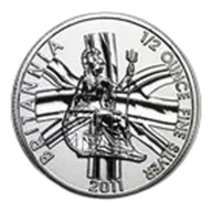 2011 Great Britain 1/2 oz Silver Britannia BU