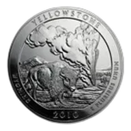 2010 5 oz Silver ATB Yellowstone National Park, WY