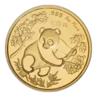 1992 Gold Uncirculated 0.5 Ounce Panda Coin